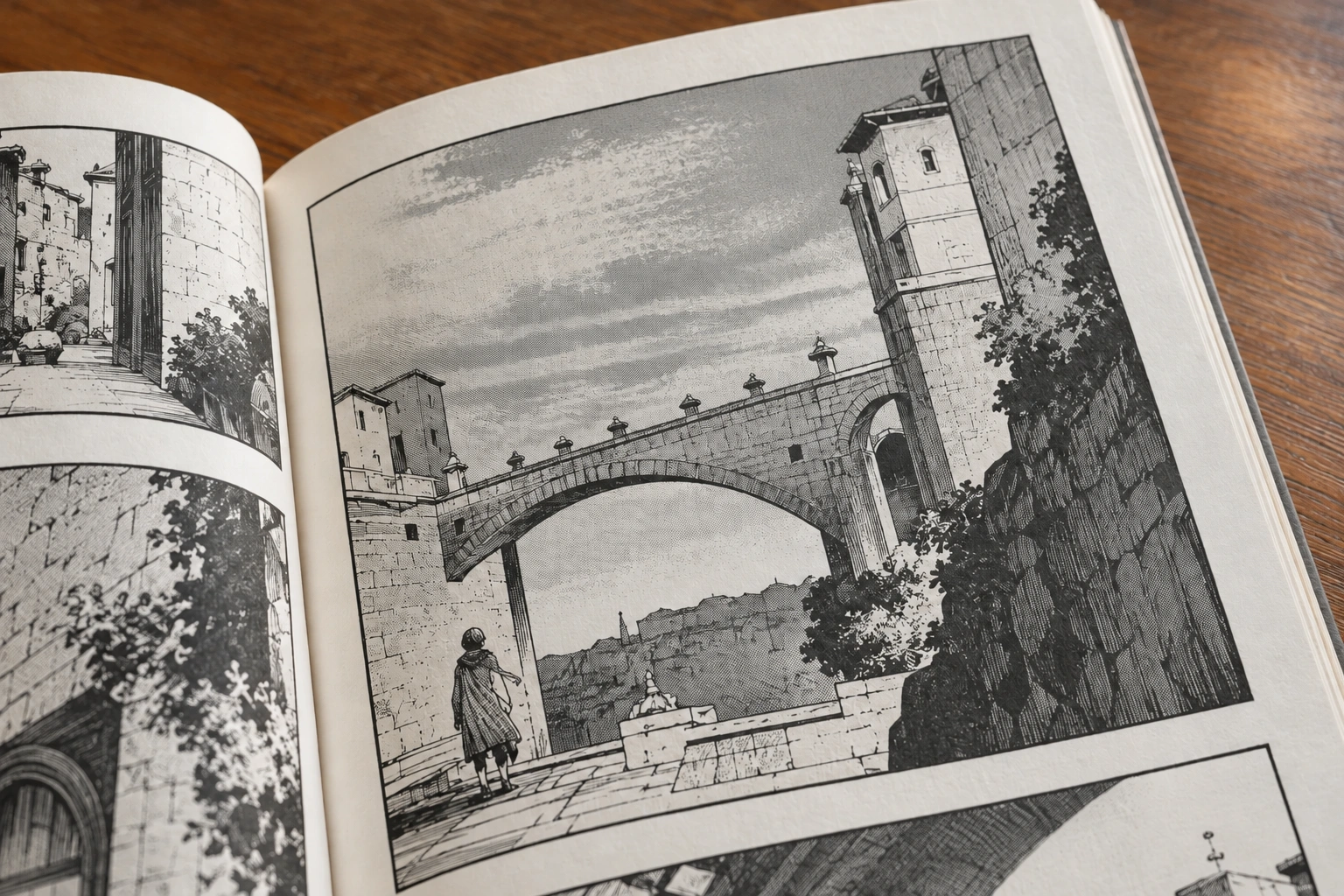 Actual processed manga image showing the resulting screentones and linework