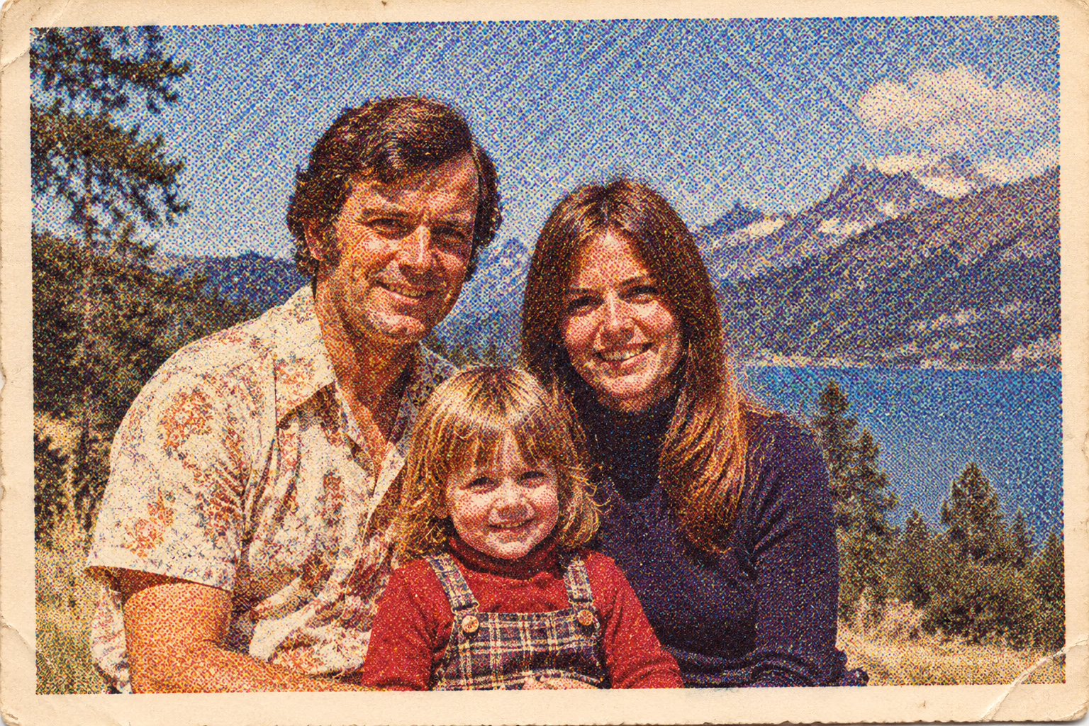 Descreen vintage family photographs before enhancement