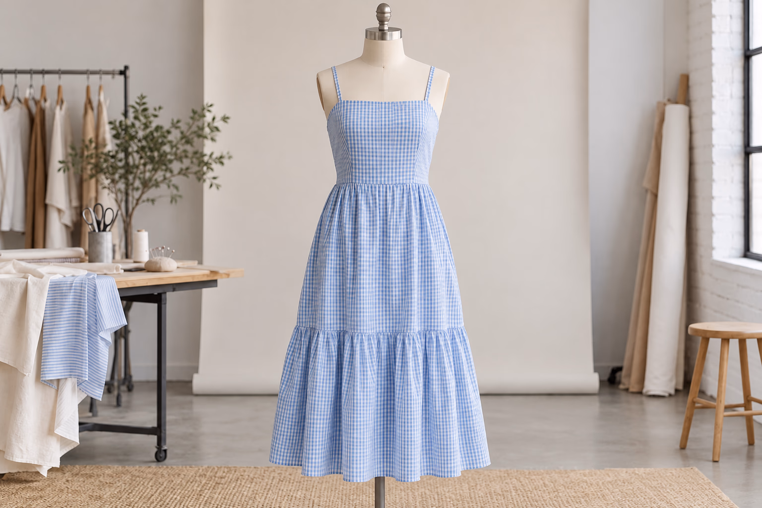 Improve striped garment product photos after enhancement