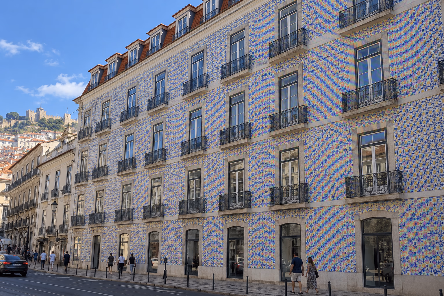 Fix repeating architecture in travel photos before enhancement